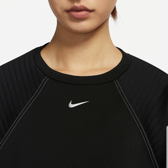 Size SMALL Nike Pro Women's Fleece Crew - Picture 2 of 13